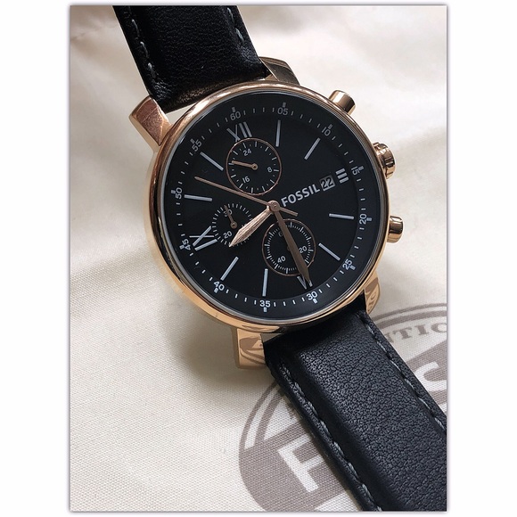 Fossil Rhett Chronograph Leather Watch 